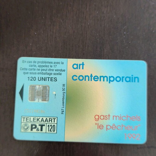 Luxembourg phone card used