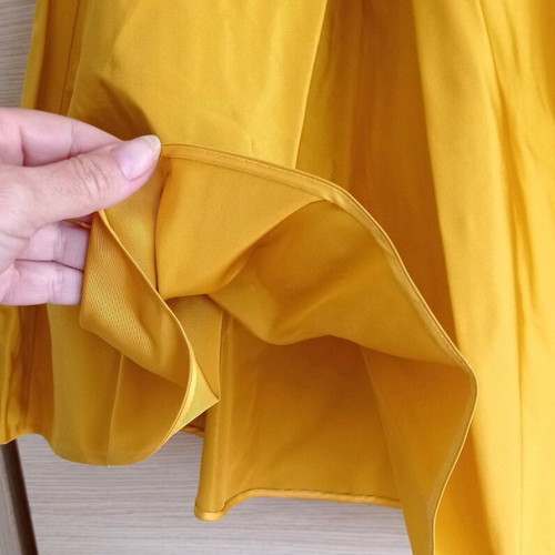 John Galliano yellow silk skirt new, L/XL