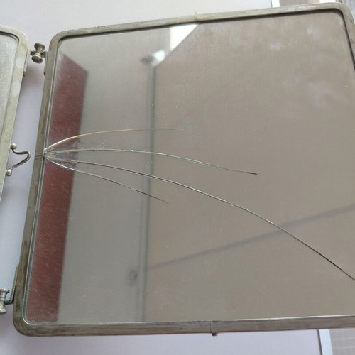 Triple Wall and Table Mirror with Bird Motif used