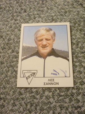 Les Shannon OFI Crete Panini Greek Football 1983 sticker new