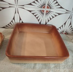 Vintage ceramic and clay ovenware set of 2, like new
