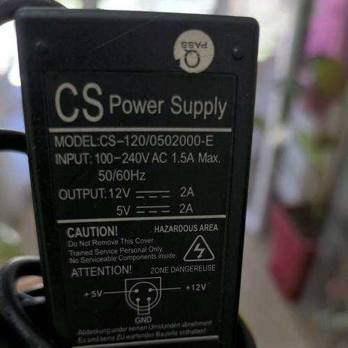 Power supply like new, 12V 2A for external drives