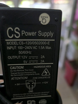 Power supply like new, 12V 2A for external drives