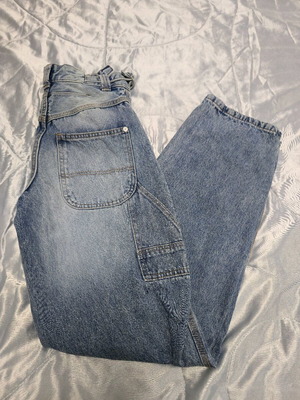 Bershka Carpender baggy wide leg pants size 32 like new, blue