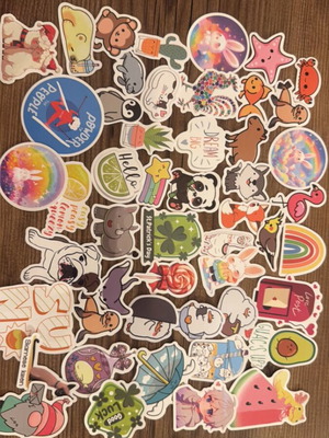 Set of 50 stickers