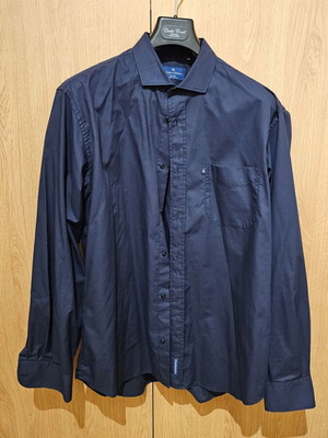 Oxford Company men's shirt XXL blue pique like new