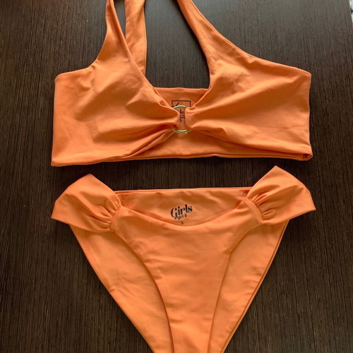 Oh POLLY women's swimsuit like new, orange, size small