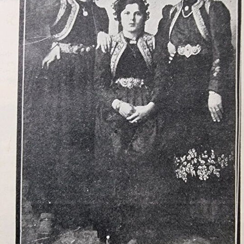 Western Macedonia Calendar 1937 used with traditional costumes