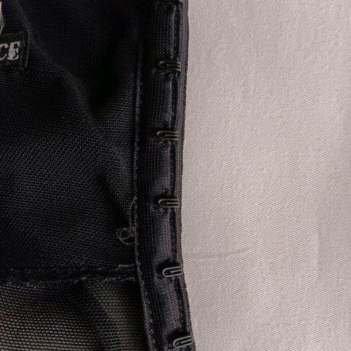Blouse-bustier used, black tulle with built-in bra, size S