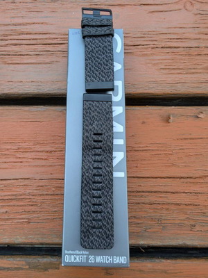 Garmin QuickFit 26 Λουράκι Heathered Black Nylon (Fenix 3, 5X, 6X, 7X, 8 51mm, Tactix Delta)