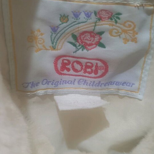 Robi Moto Fan No. 5 children's fur coat like new, beige
