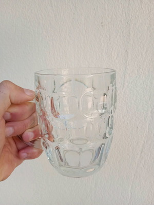 Large beer glass used, made in France