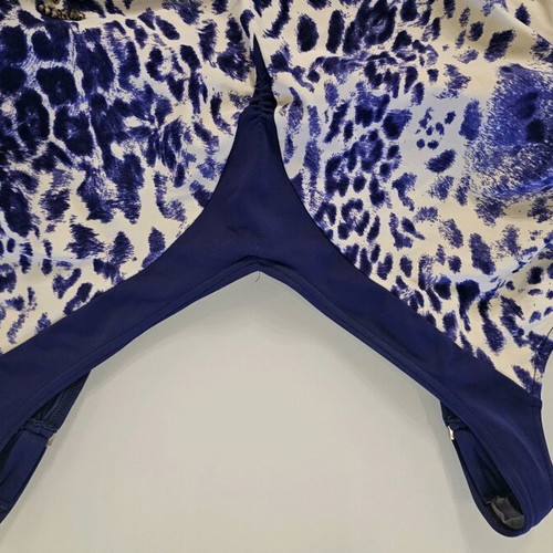 Red Point Leopard One-Piece Swimsuit like new with embroidery