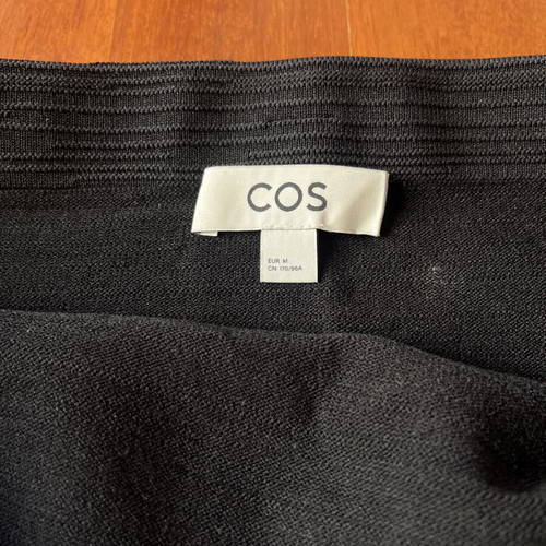 Cos strapless top like new, black, size M