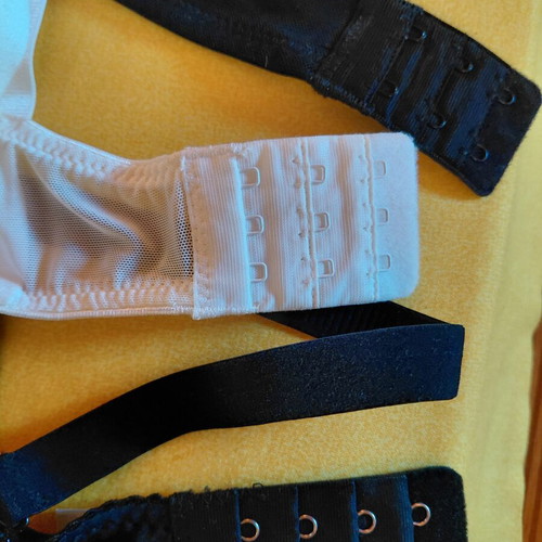 Luna bras set of 3 like new, black and white