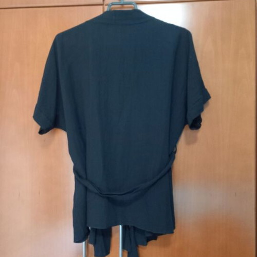 Co-ord Set Black like new (Kimono with Belt & Wide Leg Pants)