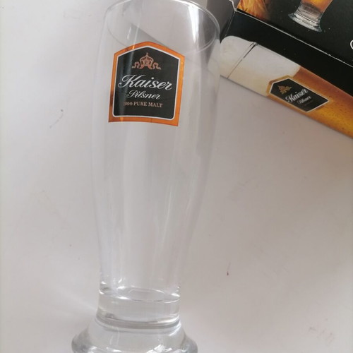 Kaiser beer glasses new, set of 4 pieces