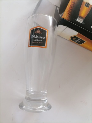 Kaiser beer glasses new, set of 4 pieces