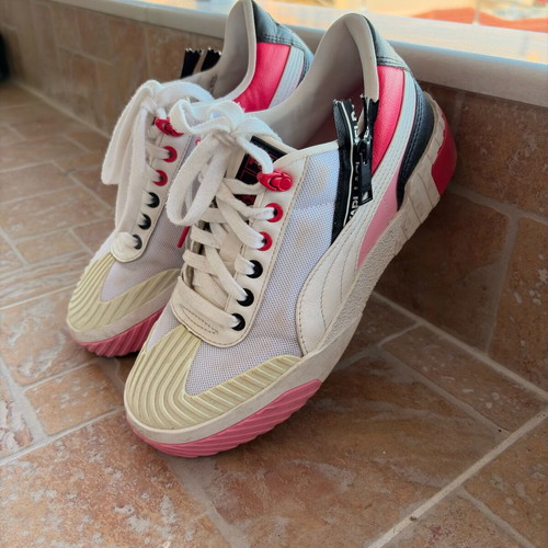 Puma x Karl Lagerfeld athletic shoes used, size 38, white