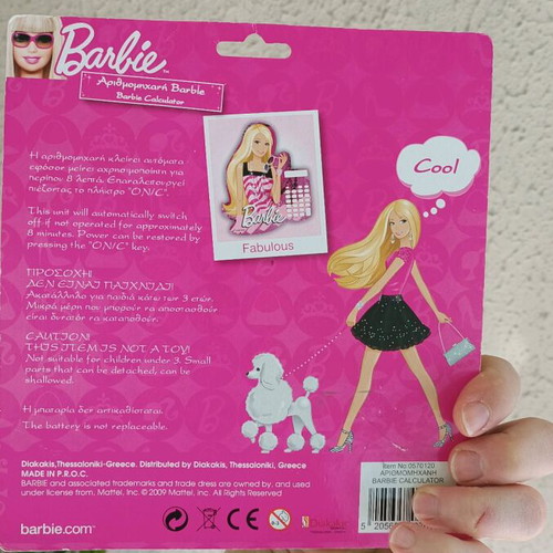 Barbie calculator new
