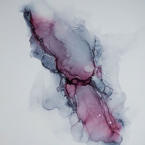 Abstract painting Endless Portal new, handmade
