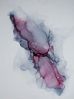 Abstract painting Endless Portal new, handmade