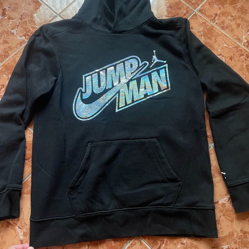 Jordan Jump Man Youth Hoodie used, black, size XS