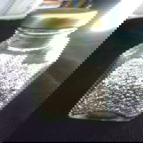 Αφός ασημιού 350γρ 1000/1000 σε γυάλινο βαζάκι