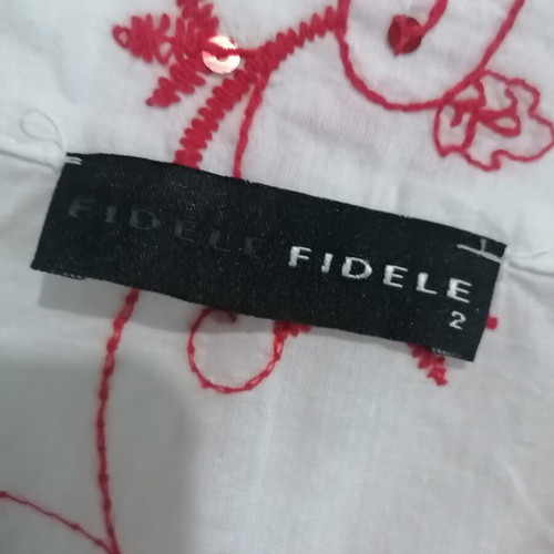 Fidele shirt with red sequins size M used