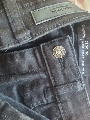 Stradivarius black jeans size M 38 10, like new, elastic fabric