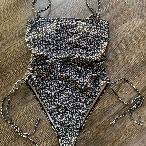 Boho one-piece swimsuit, new, medium