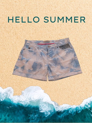 Maison Scotch women's tie dye shorts size M like new