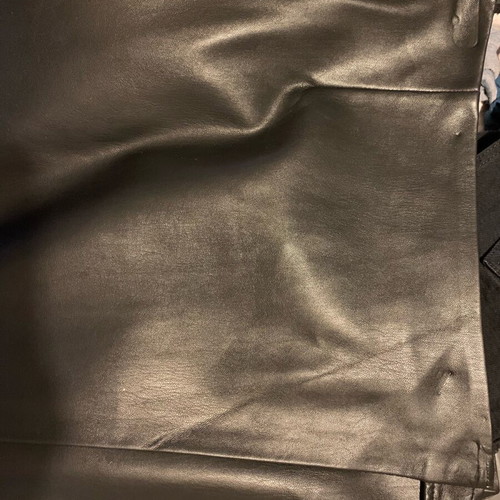 Monki black wrap skirt made of faux leather new, size small