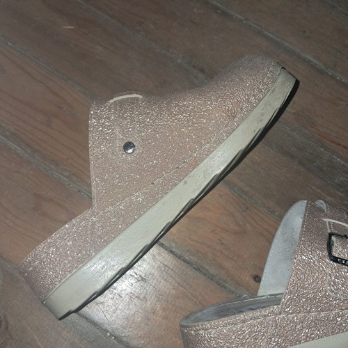 Vesna anatomical medical comfort clogs No 40, like new, gold glitter