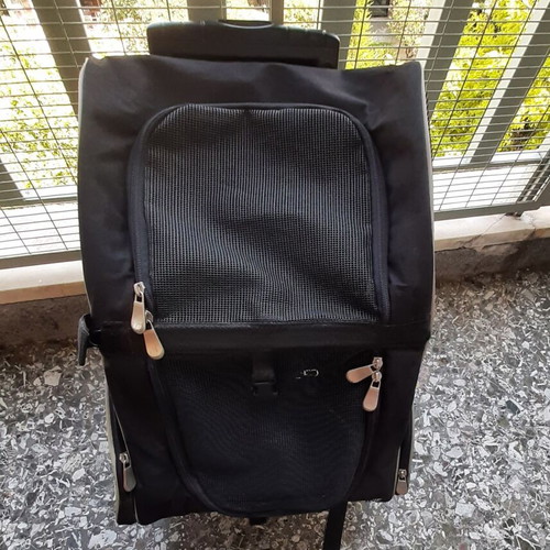 Trixie Pet Backpack used for Cat or Small Dog with Wheels