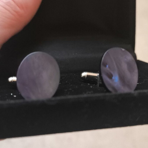 Cufflinks blue mother-of-pearl like new