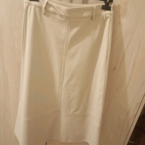 Midi leather skirt like new, beige, size S
