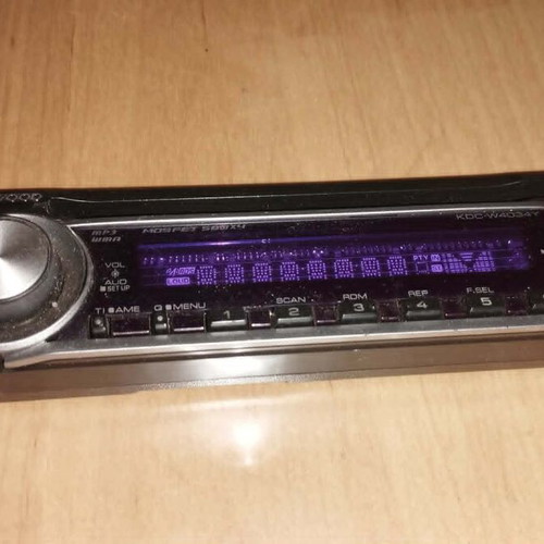 Kenwood KDC-W4034Y car radio faceplate used, detachable