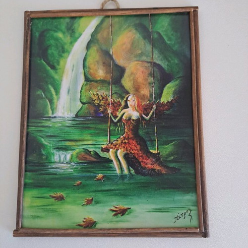 Mini prints like new, set of 4 colorful wall decorations approx. 10×14cm