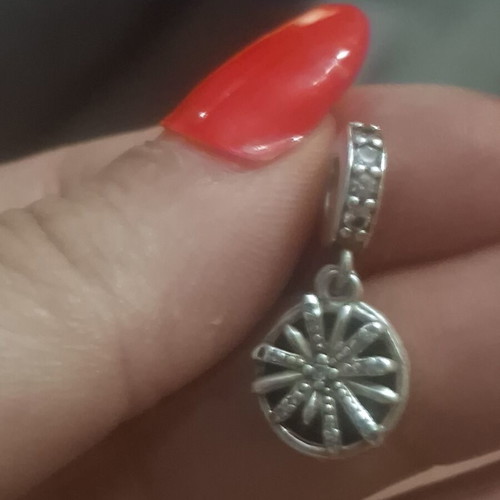 Pandora charm 'The Best Is Yet to Come' firework with zirconia stones