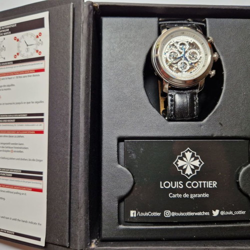 Louis Cottier men's watch new automatic skeleton movement