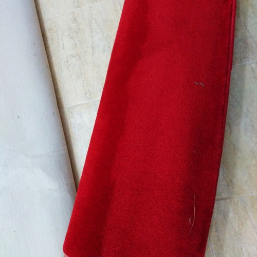Red carpet with high pile and ecological backing, new