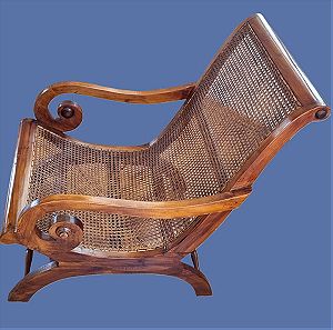 Sri Lanka Antique Plantation Chairs Woven Rattan  - Σρι Λάνκα Antique Plantation Καρέκλες υφασμένα μπαστούνι