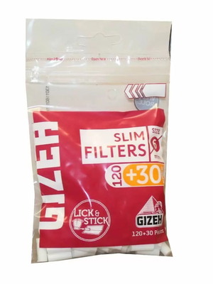 GIZEH Slim Filters 6mm 120 pcs with adhesive strip new