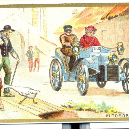 Authentic lithographic advertising cards, pack of 10