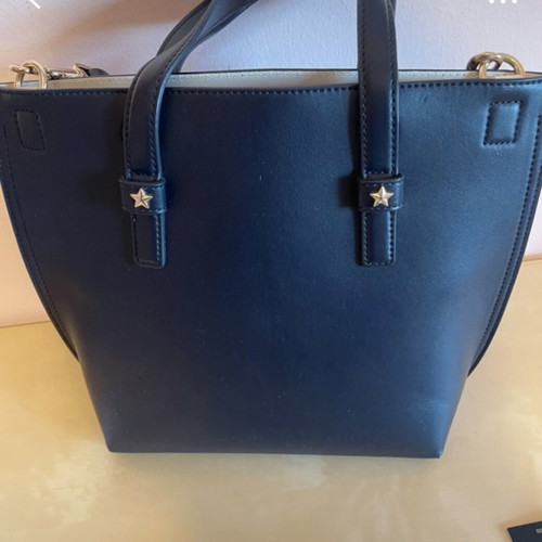 Tote bag Tommy Hilfiger used, crossbody with integrated pouch, blue and red