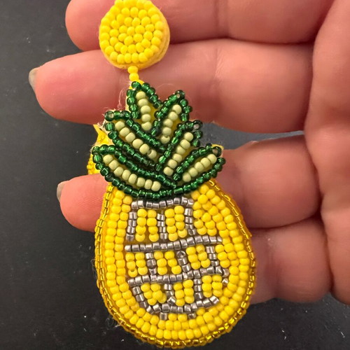 Pineapple earrings new