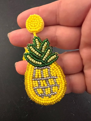 Pineapple earrings new