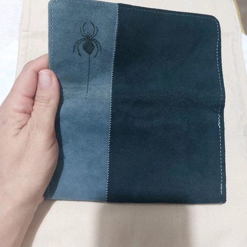 Handmade suede wallet like new