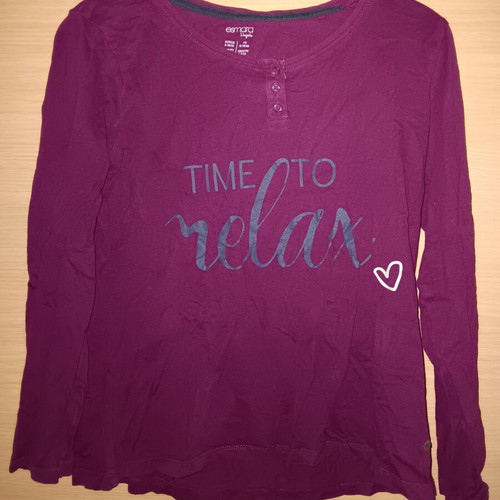 Esmara women's pajama set used, size S, purple